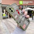 chenyyka For VIVO Y15a Case Fashion Tide Brand Cool Men Pattern Thin Side Square Edge New Design Shockproof Frosted Transparent Hard Phone Cases Silicone Casing Full Cover Camera Protection Softcase Boy. 