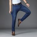 Brand New 2021 Summer Men Jeans Pants Smart Casual Breathable Mid Slim Fit Stretchable Jeans. 