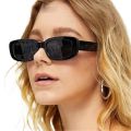 Vintage Black Square Sunglasses for women Classic Rectangle Sun Glasses  Men Fashion Rectangular Sun Glasses. 