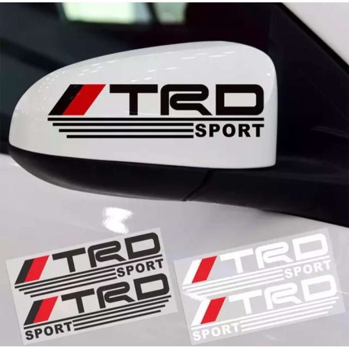2 Trd Sticker for Car side mirros Stylish Stickers multi purpose