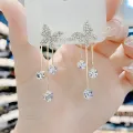 Fashion Delicate Crystal Women’s Drop Earrings Girls Accessories for Special Day Korean Style Female Earring. 