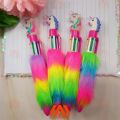 Unicorn Rainbow F_U_R 6 in 1 Ballpoint Pen for School Supplies Students Children Multi-Color Unicorn 6 Color Writing In 1 Pen. 