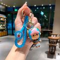 New One Piece Keychain Luffy Zoro Usopp Nami Skull Anime Action Figures PVC Toys Keyring keychain Pendant Kids Birthday GiftsBasketball. 