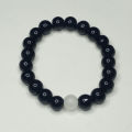 Beautiful Transparent and Black Glass Bead Friendship beautiful Bracelet for Couples, Bestfriends, Boys and Girls. 