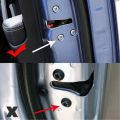 12Pcs Car Door Lock Screw Protection Stickers Covers Accessories for Alfa Romeo 147 156 159 164 4C 8C Giulietta GT MiTo Giulia. 