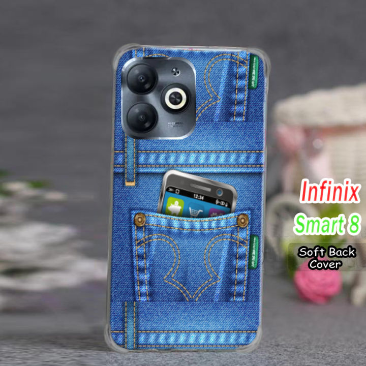 Infinix Smart 8 Back Cover - Jeans 2Gud Soft Phone Case For Boys