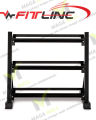 Heavy Duty Metal Dumbbell Rack and Stand with 3 Layer (Dumbbell Not Included). 
