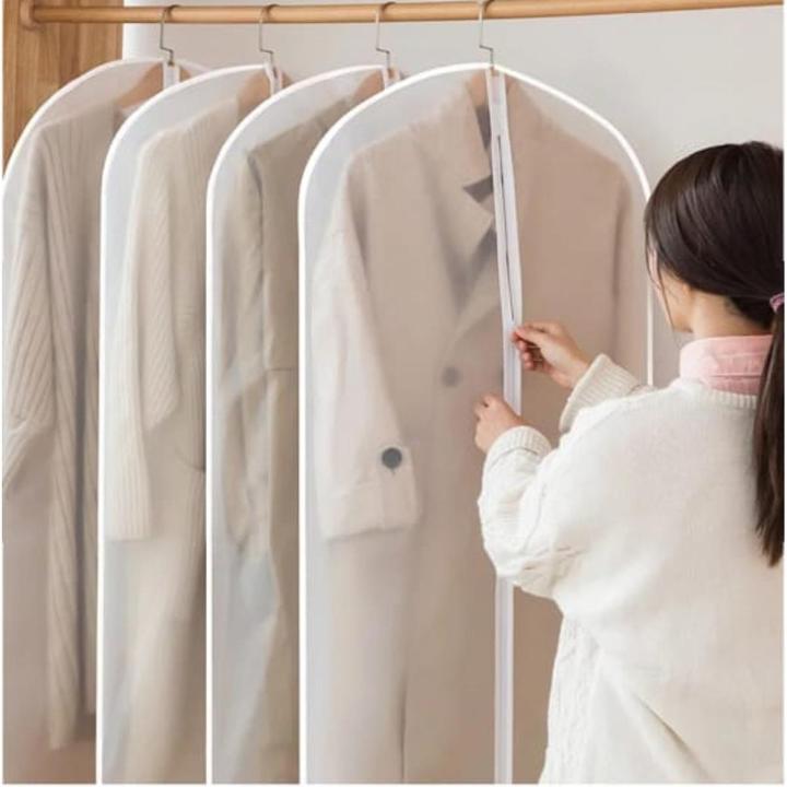 Clothes Dust Cover Storage Bag Wardrobe Clothes Organizer Suit