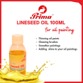 Prima linseed oil 100ml Plastic bottle for oil painting. 