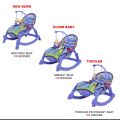 Jubilant Baby Newborn to Toddler Portable Rocker and Bouncer with Music and hanging toys. 