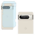 Google Pixel 8 Pro Back Matte Protector Soft Skin Sheet Film + Back Camera Glass Protector Flexible 9H Gorilla Lens Glass For pixel8 pro - Transparent. 