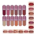 New 12pcs Mini Capsule Matte Lip Gloss Set. 