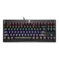 E-Yooso Falcon Z-77 Mechanical Gaming Keyboard ARGB blue Switch Z-77 87-Key LED Backlit N-Key Roll-Over Mechanical Keyboard ARGB hot swappable Keycap & switch puller 5 extra blue shaft switches (Black). 