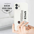 Jizetin for OPPO A12E / A3S / Realme C1 Case NASA Astronaut Design Side Design Phone Case Square Edge Pattern Liquid Silicone Cases Full Cover Camera Shockproof Protective Case. 