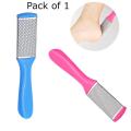 Hard and Dead Skin Removal Callus Remover Foot Scrubber (Random Color), Professional Double Sided Foot Scraper Steel for Pedicure Filler, Heel Rasp Exfoliator Foot Care Tool for Remove Corns, Rough Crack. 