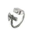 Disney Marvel Superhero Thor Ring Men Retro Finger Accessories Party Jewellery Avengers Thor Hammer Stormbreaker Rings Fans Gift. 