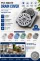 PVC Floor Drain Cover Waste Jali | Anti-Clog Bathroom Kitchen Drain Strainer | Removable Drain Cover | Multi Color. 