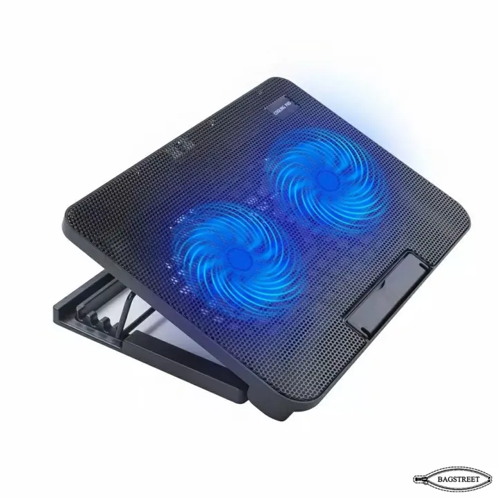 Laptop%20Cooling%20Pad%20Dual%20Fan%20With%20RGB%20Lights%20-%20Cooling%20Stand%208%20Fan%20With%207%20Gear%20To%20Adjust%20Height%20-%20For%20Upto%2020"%20Laptops%20-%20USB%20Powered%20Connection%20-%20Image%205
