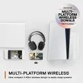 SteelSeries Arctis 7+ Wireless Gaming Headset – Lossless 2.4 GHz – 30 Hour Battery Life – USB-C – 7.1 Surround – For PC, PS5, PS4, Mac, Android and Switch - Black. 
