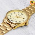 Original Casio - MTP-V001G-9BUDF - Stainless Steel Wrist Watch for Men. 