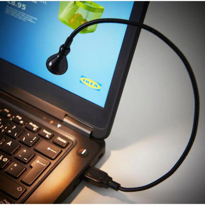 IKEA JANSJÖ LED USB lamp, black