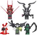 New Children' Aembled Toy Ninja Manikin Moro Bailik Omega keleton Wizard Building Block. 