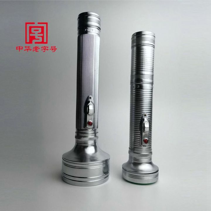 Kaida tiger head brand KD500 nostalgic iron iron three-section No. 1 battery old-fashioned flashlight
