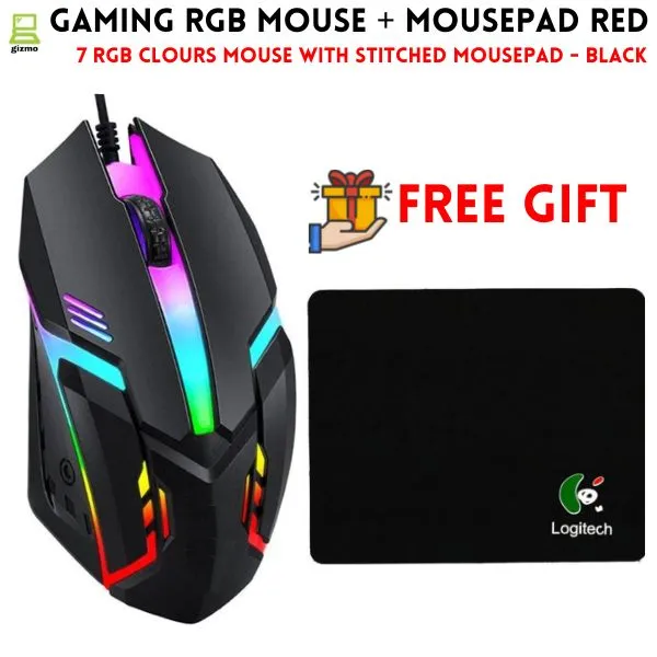 RGB%20Gaming%20Mouse%20With%20Mousepad%207%20Light%20Breathing%20Colours%20In%20Mouse%20And%20Red%20Medium%20Size%20Mouse%20Pad%20All%20Sides%20Stitched%20USB%20-%20Image%209