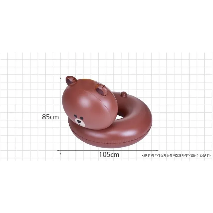 BROWN%20BEAR%20TRAVEL%20SWIMMING%20FLOAT%20LINE%20FRIENDS%20BROWN%20and%20SALLY%20RING%20TUBE%20%20105X85CM%2014+%20-%20Image%203