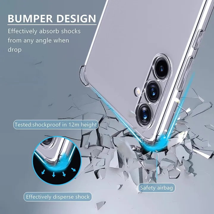 Samsung%20Galaxy%20A16%205G%20Clear%20%20Shockproof%20Silicone%20Case%20With%20Camera%20Protection%20Cover%20%5BSlim-Fit%5D%20Soft%20Thin%20Full%20Cover%20Phone%20Case%20for%20Samsung%20Galaxy%20A16%205G%20Transparent%20-%20Image%202