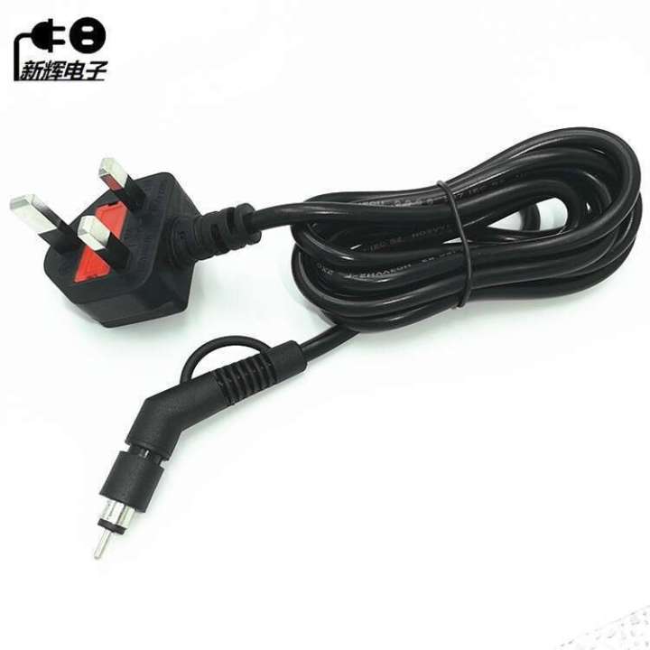 Hairdryer power cord British standard swivel tail wire 360 degree rotating plug straight hair comb curling iron wire