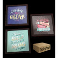 Photo Frame Set of 2 Wall Hanging Frames Motivational Quote Picture Frames Inspirational Photo frame 8 * 8 inches. 