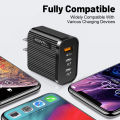 Laptop Charger Flame Retardant USB Type-C Phone Charger with 3 Ports. 