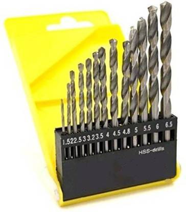 HSS High Speed Steel Drill Bit Set 1.5-6.5mm Drill Bit Barma -13 pcs all together