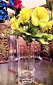 Imported Heavy Base High Quality Transparent Glass Flower Central Vase. 