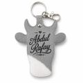 Cow Key Chain with Name. 