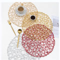 DIY Paper Rope Placemat Hand Woven Mat Insulation Decorative Placemat. 