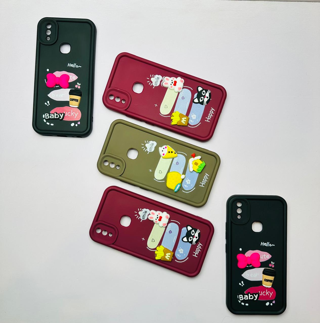 Lahore Mobile Case for Vivo Y85 / V9 / V9 Youth / V9 Pro Girls Back Cover - Luxerey Back Cover - Creative Lovely 3D Doll - Vivo Y85 / V9 / V9 Youth / V9 Pro Dolls Case