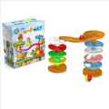 Ball and Slide Burg Top 11 Step Roll Ball Ramp Big Roll Ball Tunnel Baby Ball Tower Rolling Ball 3D Puzzle Blocks and Building Toy Set Creative Playing for Boys an d Girls Early Learning Fun Toy for Kids Birthday Gift Fun Toy Pre-School Baby and Toddlers. 