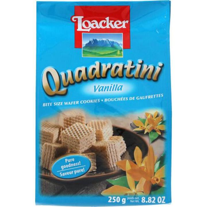 Loacker Quadratini Vanilla Wafer Cookies 250g