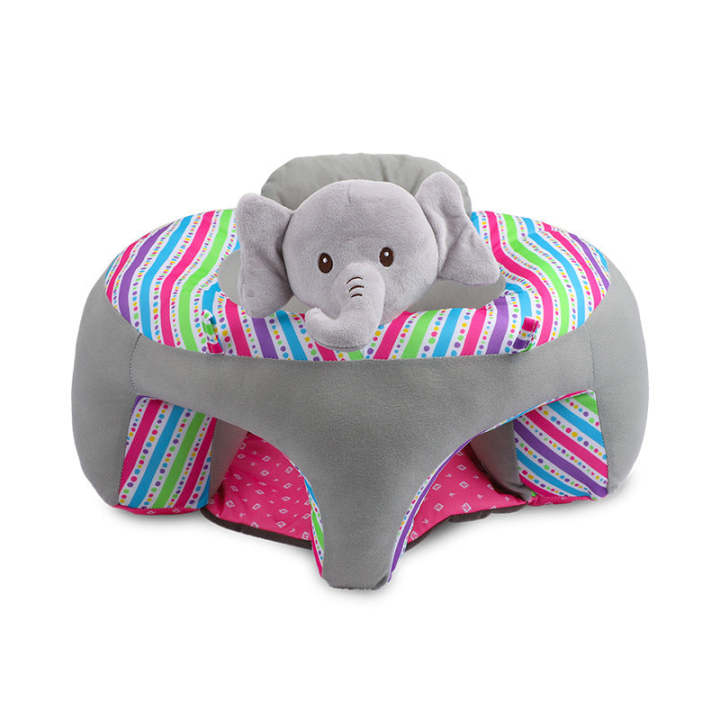 Grey Elephant Baby Sitting Support, Baby Support Seat, Baby Seats for Sitting up 3-12 Months Infants, Baby Sofa Chair Sit Me Up
