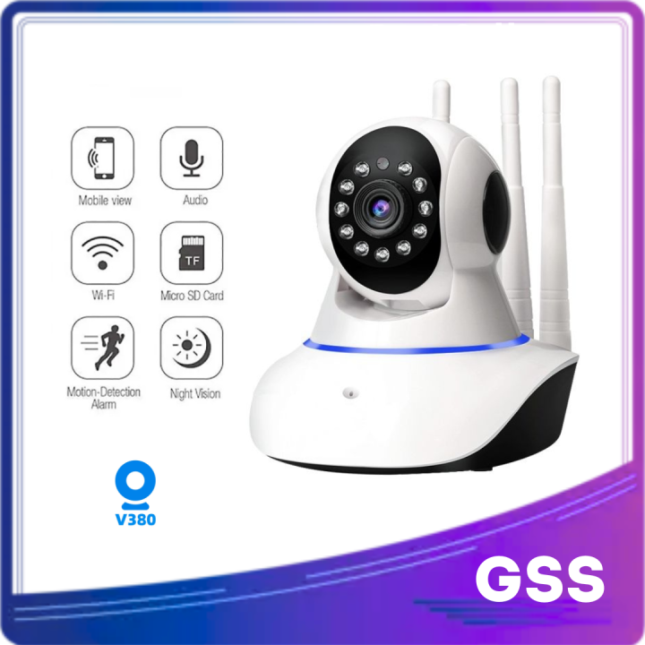 GSS Q5 Wifi Camera - Wifi Smart Camera - CCTV Camera Wifi - Home Security Camera - Smart Camera Wifi - CCTV Wifi - Security Camera For Home Wifi - Camera CCTV - Security Camera - Security Camera For Home - 360 Indoor Camera
