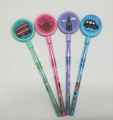 Pack of 4 Bullet Pencils | Sika Pencil | Clutch Pencil | Stylish Pencils with game top for Kids. 
