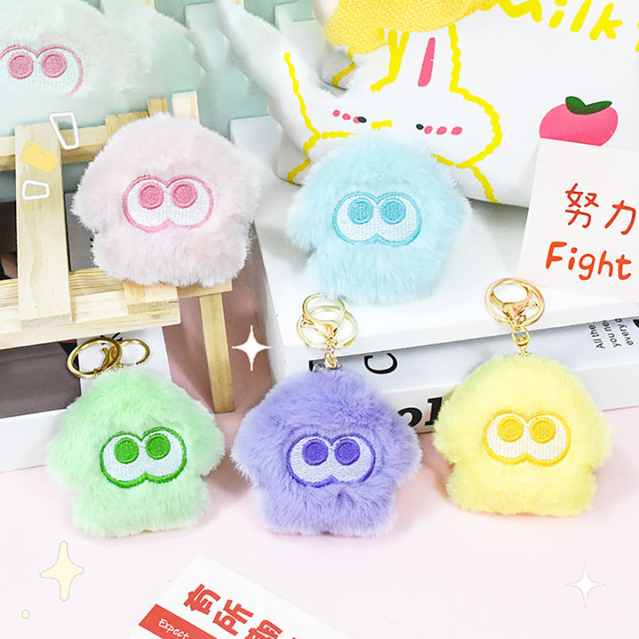 Splatoon Inkling Plush Keychain Anime Orange Red Inkling Animal Toy Doll BANGCHEN