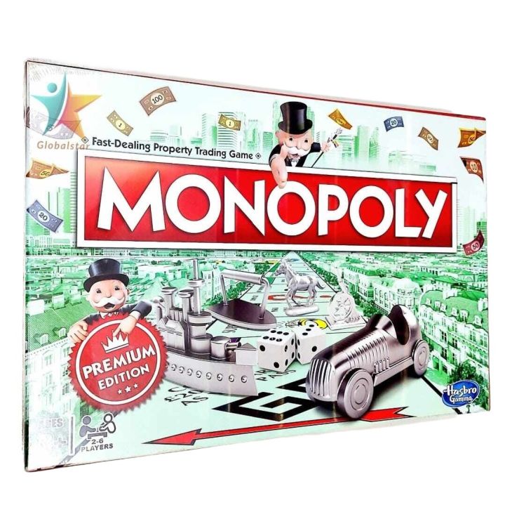 PREMIUM EDITION MONOPOLY BOARD GAME AGE 8+ PLAYERS 2-6