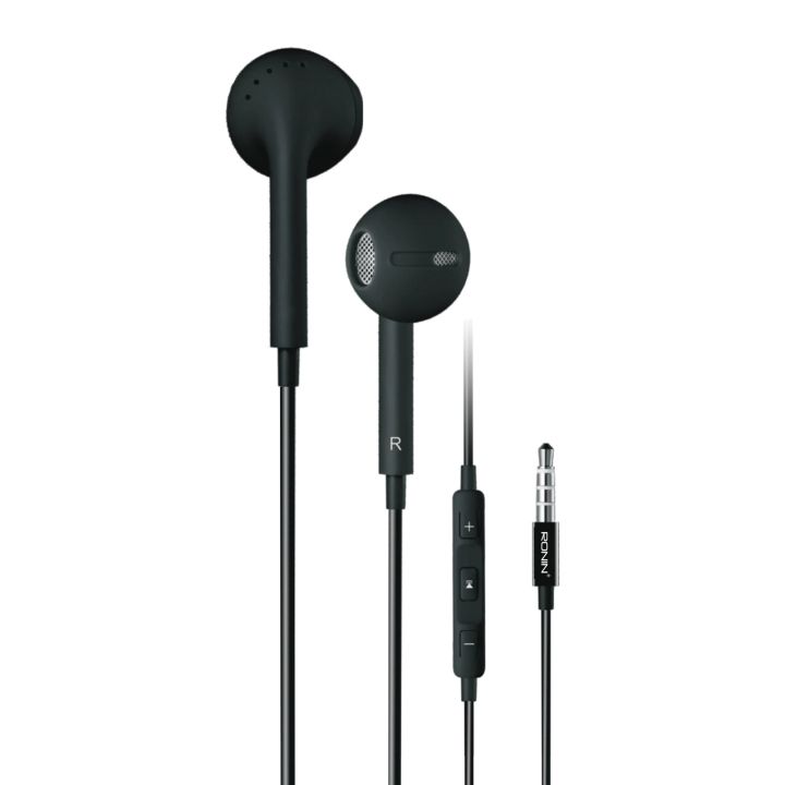 Original Ronin R-5 Handsfree | HD Sound Earphones with Mic | 3.5mm Jack | Durable & Tangle-Free Wire | Best Quality Ronin R5 Handfree for All Mobile Phones