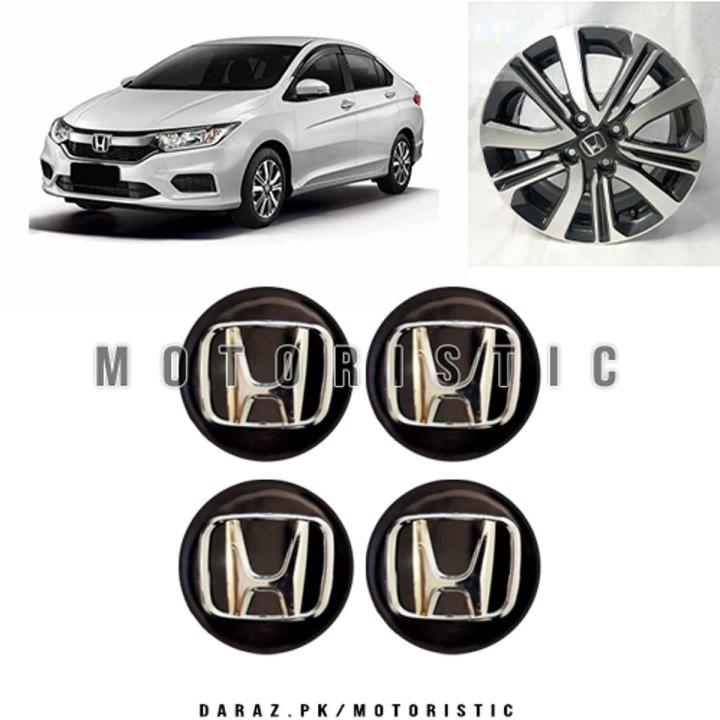 4PCS 57mm Honda City Car Wheel Center Hub Caps ABS Material Car Rims Cover Hubcaps Autostyling Accessories
