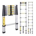 Aluminum telescopic ladder 3.8M 13 Feet's  Height..380cm Width..48.5cm Depth..8.8cm. 