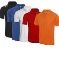 Pack Of 2 Stylish High Quality Multicolor Plain Polo Half Sleeve T Shirt For Men. 