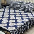 cotton frill bedsheet 3pcs frill bed sheets. 